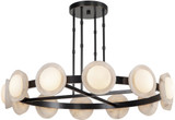 Alora CH320050UBAR Alonso Modern Urban Bronze LED Hanging Chandelier