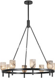 Alora CH338836UBAR Lucian Contemporary Urban Bronze Hanging Chandelier