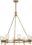 Alora CH338836VBCC Lucian Vintage Brass Hanging Chandelier