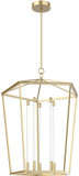 Alora Lighting PD317129NB Delphine Modern Natural Brass LED 25" Foyer Lighting Fixture