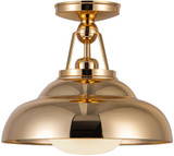 Alora SF344012PBGO Palmetto Polished Brass Ceiling Lighting Fixture