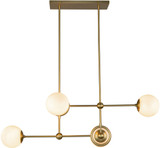 Alora Mood CH407342BGGO Fiore Modern Brushed Gold Kitchen Island Light