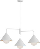 Alora Mood CH485245WHOP Remy Modern White Mini Chandelier Lighting