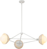 Alora Mood CH490340WHOP Perth Modern White Lighting Chandelier
