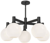 Alora Mood CH506129MBOP Castilla Contemporary Matte Black Lighting Chandelier
