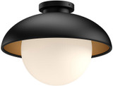 Alora Mood FM522012MBOP Rubio Matte Black 11" Ceiling Lighting Fixture