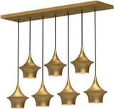 Alora Mood LP523036BG Emiko Modern Brushed Gold Multi Hanging Light