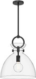 Alora Mood PD411814MBCL Waldo Matte Black 18" Pendant Lighting
