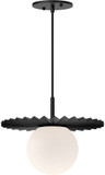 Alora Mood PD501212MBOP Plume Contemporary Matte Black Mini Pendant Light