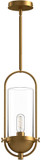Alora Mood PD539018AGCL Cyrus Contemporary Aged Gold Mini Hanging Lamp