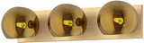 Alora Mood VL548322BGCP Willow Modern Brushed Gold 3-Light Bath Lighting Sconce