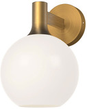Alora Mood WV506108AGOP Castilla Contemporary Aged Gold Wall Light Sconce