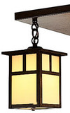 Arroyo Craftsman MCM-5/2 Mission Craftsman 2 Light Flush Mount Ceiling Fixture - 14.875 inches wide