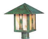 Arroyo Craftsman TRP-12AR Timber Ridge 12 inch Outdoor Light Post with Arrow Filigree