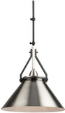 Artcraft AC11242NB Brydon Modern Black and Brushed Nickel Hanging Light