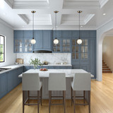 Artcraft AC11870WH Gem Modern Black and Brushed Brass Pendant Light Fixture