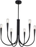 Artcraft AC11926BK Bronte Modern Black Chandelier Light