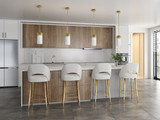 Artcraft AC12060BR Emma Modern Brushed Brass Mini Ceiling Pendant Light
