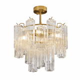 Artcraft AC12103BR Sophia Modern Brass Flush Ceiling Light Fixture