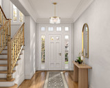 Artcraft AC12171BR Skye Modern Brass Hanging Lamp