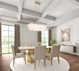 Artcraft AC12217BR Lily Modern Brushed Brass Island Light Fixture