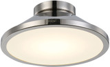 Artcraft AC7021PN Lucida Modern Nickel LED Ceiling Light Fixture