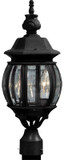 Artcraft AC8363BK Classico Black Exterior Lighting Post Light