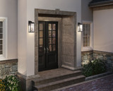 Artcraft AC9272BK Estate Contemporary Black / Brass Outdoor Wall Light Fixture