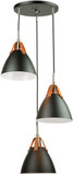 Artcraft SC13323BK Tote Contemporary Black Multi Hanging Light Fixture