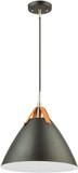 Artcraft SC13320BK Tote Contemporary Black 14" Pendant Lighting
