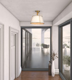 Artcraft SC13362BR Pullman Modern Brass Ceiling Lighting