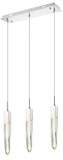 Avenue Lighting HF1900-3-AP-CH-C Original Aspen Modern Polished Chrome LED 7" Multi Hanging Light