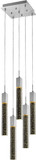 Avenue Lighting HF1900-5-GL-CH Glacier Avenue Polished Chrome LED Multi Ceiling Pendant Light