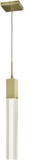 Avenue Lighting HF1901-1-GL-BB-C Original Glacier Avenue Modern Brushed Brass LED Mini Drop Lighting Fixture