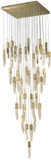 Avenue Lighting HF1903-41-AP-BB Aspen Modern Brushed Brass Halogen Multi Pendant Hanging Light