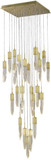 Avenue Lighting HF1904-25-AP-BB Aspen Modern Brushed Brass Halogen Multi Pendant Light