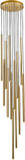 Avenue Lighting HF2801-AB Filmore Ave. Contemporary Antique Brass LED Multi Hanging Lamp