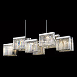 Avenue Lighting HF4010-PN Broadway Contemporary Polished Nickel Halogen Island Light Fixture