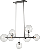 Avenue Lighting HF4207-BK Delilah Contemporary Black LED Island Lighting