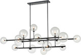 Avenue Lighting HF4216-BK Delilah Contemporary Black Island Lighting