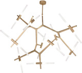 Avenue Lighting HF8061-20-BB San Vicente Modern Brushed Brass Halogen Chandelier Light