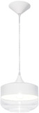Avenue Lighting HF9113-WHT Robertson Blvd. Contemporary White Mini Hanging Pendant Lighting