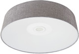 Avenue Lighting HF9201-GRY Cermack St. Contemporary Grey Linen LED 16" Ceiling Light Fixture