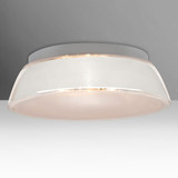 Besa 9662WHC-LED Pica Modern White Sand LED 20" Flush Mount Ceiling Light Fixture