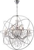 Bethel International 9849/10+5P-CH Chrome Hanging Light