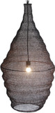 Bethel International AC01C20BLK Contemporary Satin Black 20" Pendant Light Fixture