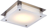 Bethel International BAL50030 Modern Brushed Nickel LED Ceiling Light Fixture