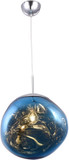 Bethel International DU137P15B Contemporary Blue Hanging Lamp