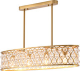 Bethel International DU163C35G Gold Kitchen Island Lighting
