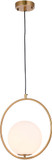 Bethel International DU153P10G Contemporary Gold Mini Drop Ceiling Light Fixture